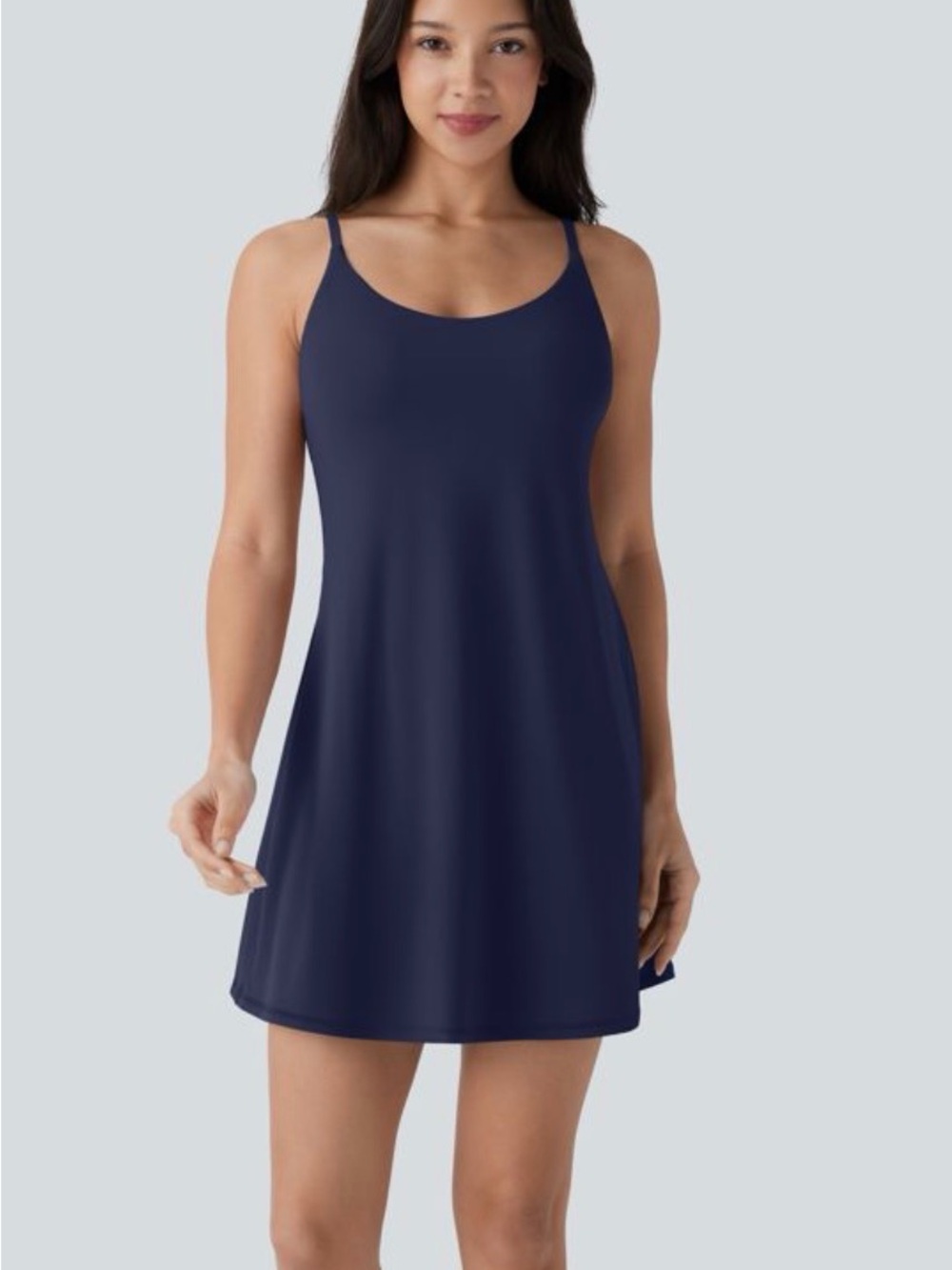 HALARA Navy SoftlyZero Plush Active Top